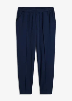 bonprix bonprix Pantalón sin cierre con ribete Azul marino Outlet