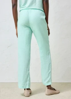bonprix bonprix Pantalón sin cierre de lino puro Menta claro New