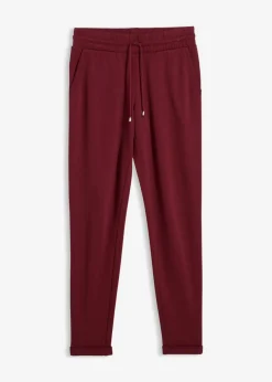 bonprix bonprix Pantalón sin cierre de mezcla de viscosa rojo avellana Hot