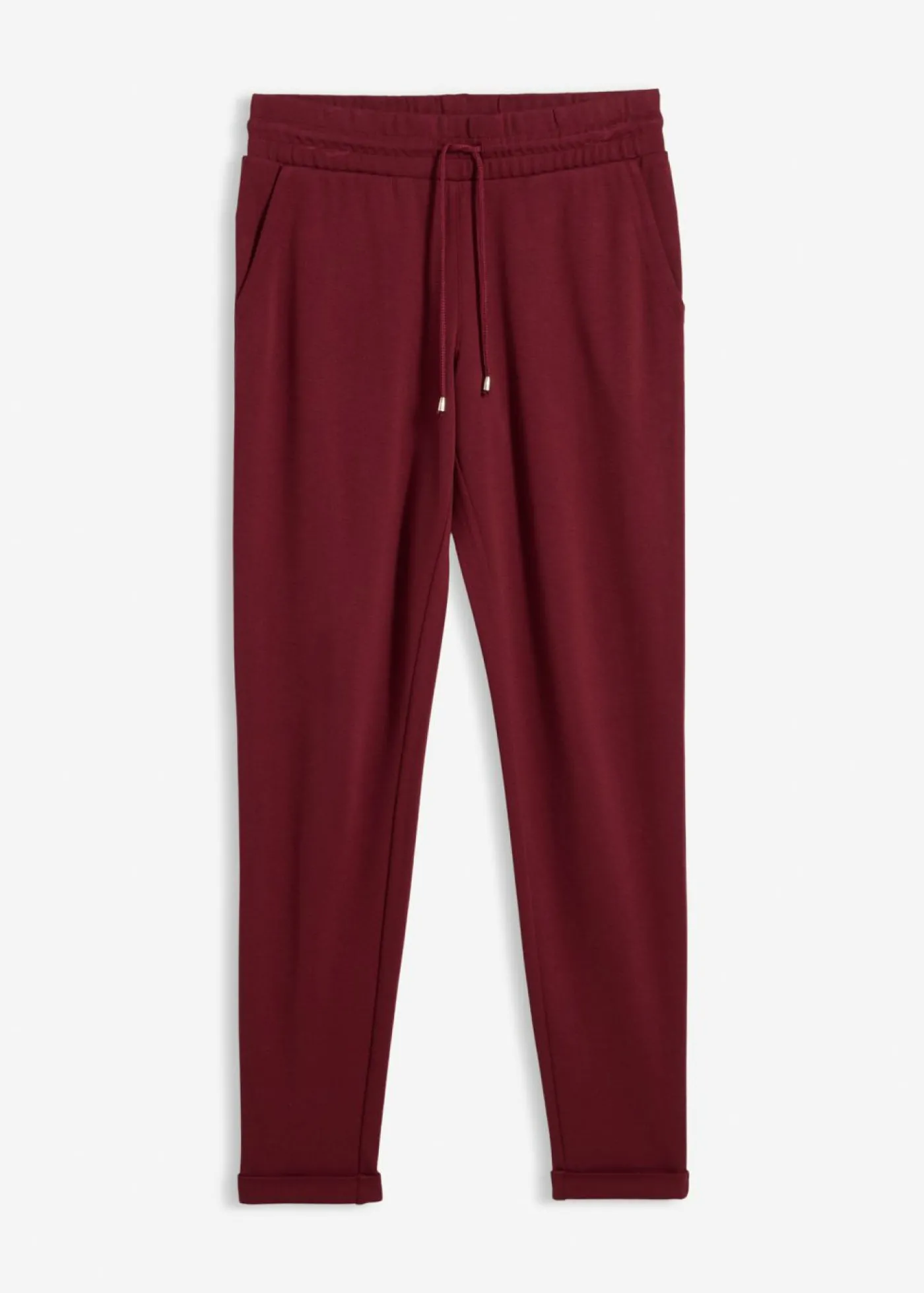 bonprix bonprix Pantalón sin cierre de mezcla de viscosa rojo avellana Hot