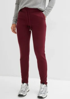 bonprix bonprix Pantalón sin cierre de mezcla de viscosa rojo avellana Hot