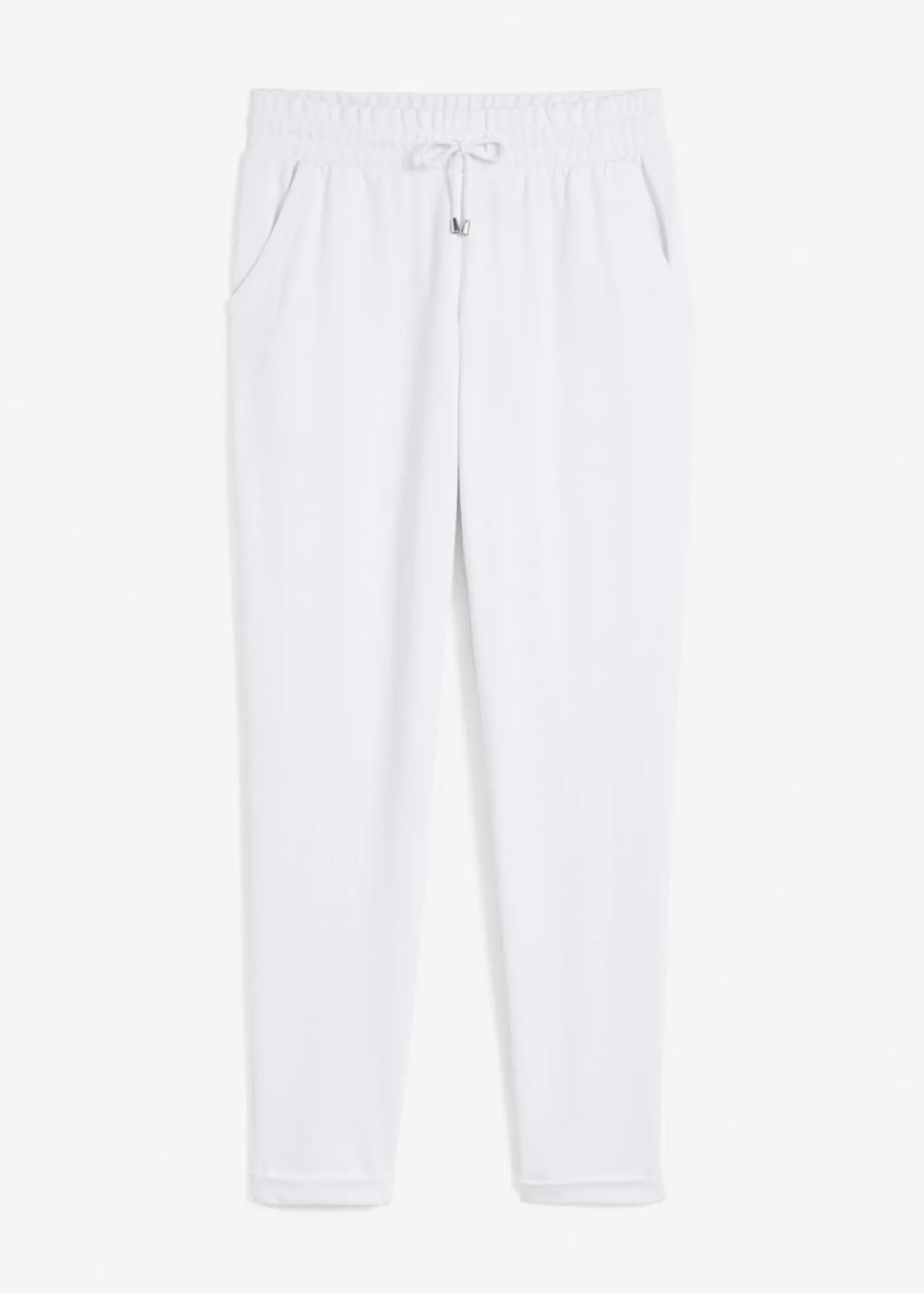 bonprix bonprix Pantalón sin cierre de mezcla de viscosa Blanco Best