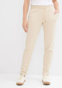 bonprix bonprix Pantalón sin cierre de mezcla de viscosa Arena claro Outlet