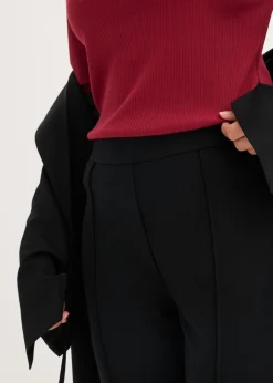 bonprix bonprix Pantalón sin cierre de punto Negro New
