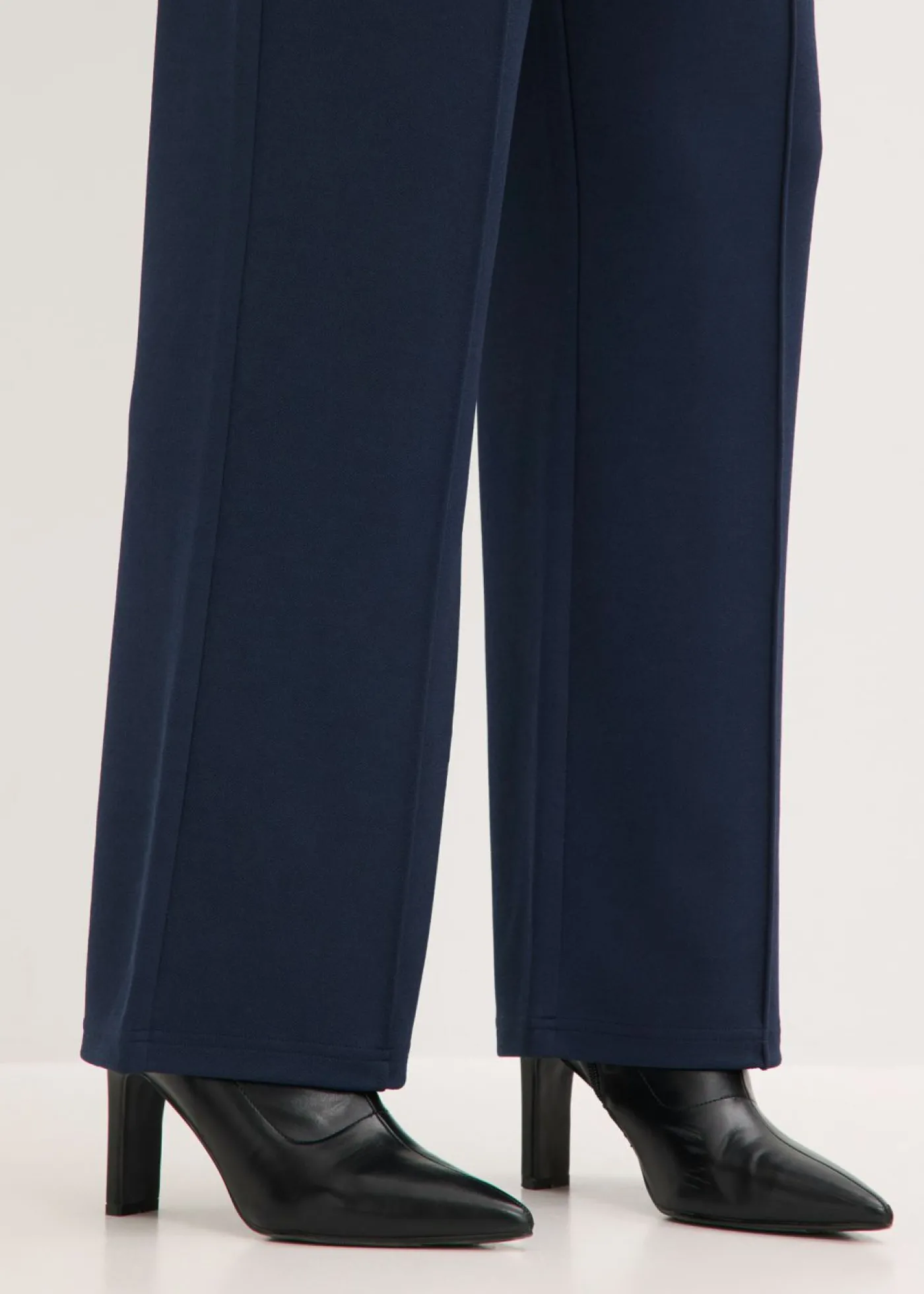 bonprix bonprix Pantalón sin cierre de tejido interlock resistente Azul marino