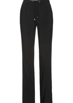 bonprix bonprix Pantalón sin cierre de viscosa Negro