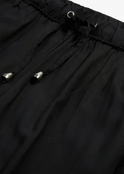 bonprix bonprix Pantalón sin cierre de viscosa Negro