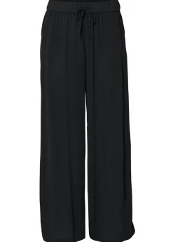 bonprix bonprix Pantalón sin cierre de viscosa Negro Online