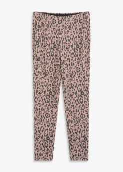 bonprix bonprix Pantalón sin cierre de viscosa de Punto di Roma estampado leo marrón mate-antracita Clearance