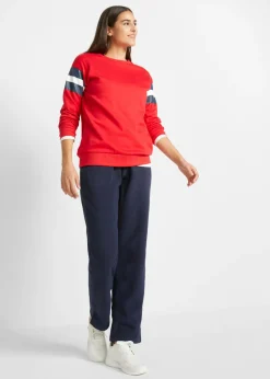 bonprix bonprix Pantalón sin cierre en tejido polar Azul marino