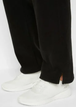 bonprix bonprix Pantalón sin cierre en tejido polar Negro Best