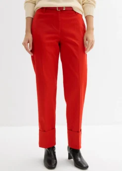 bonprix bonprix Pantalón tipo chino fresa Online