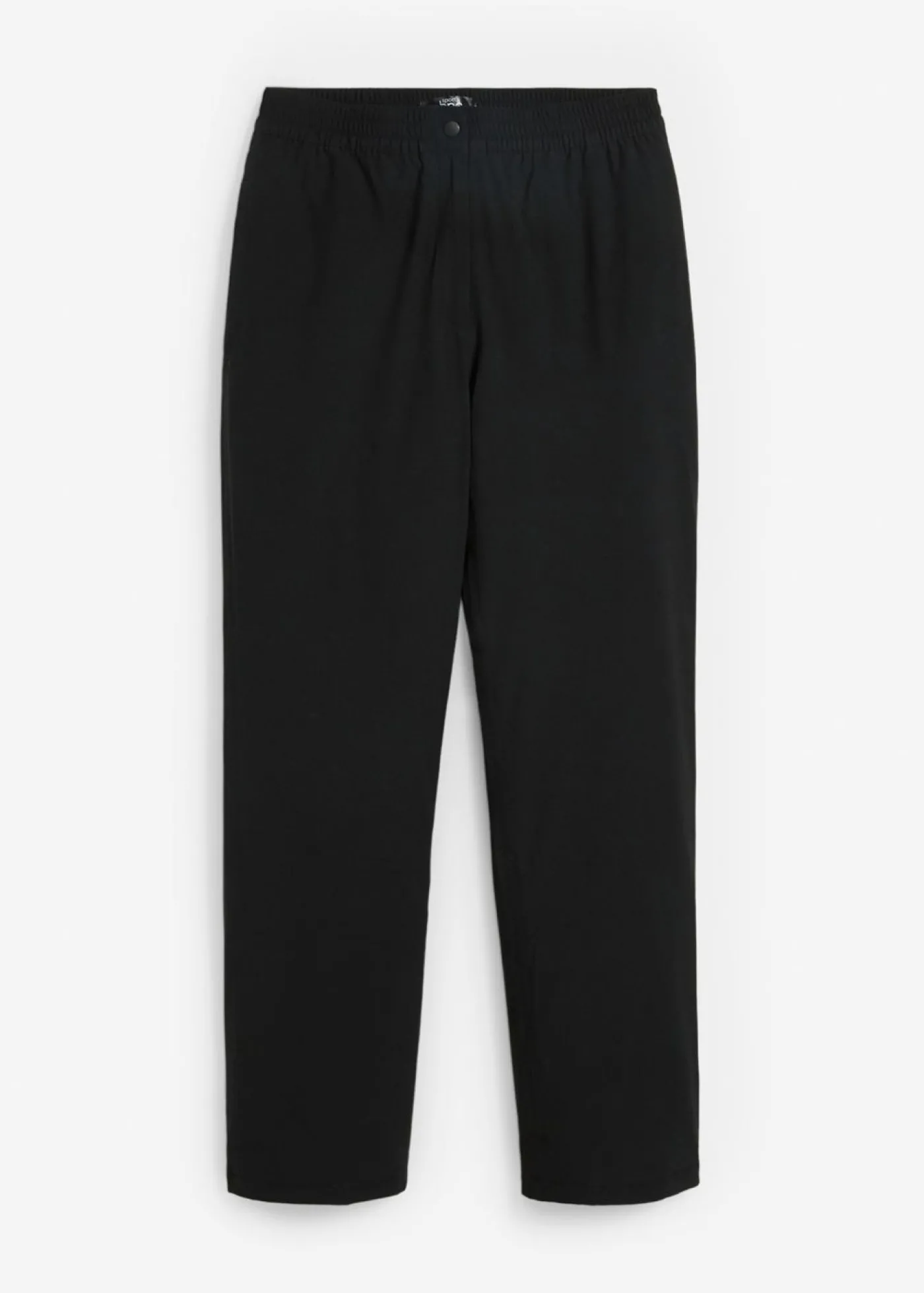 bonprix bonprix Pantalón térmico con forro polar, cintura cómoda, material impermeable y corte recto Negro Best