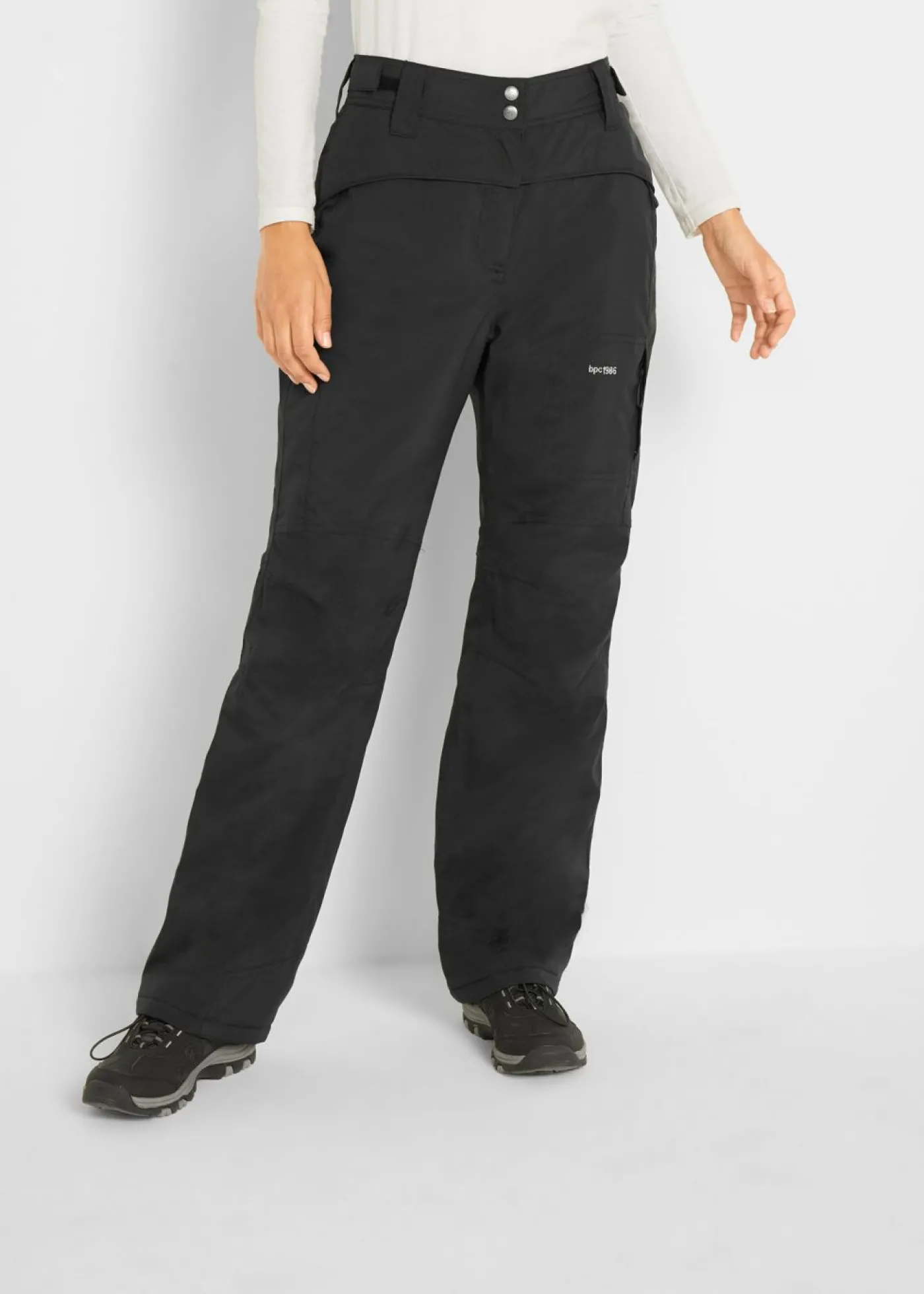 bonprix bonprix Pantalón térmico, impermeable Negro Online