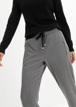 bonprix bonprix Pantalón térmico sin cierre Blanco lana-negro Hot