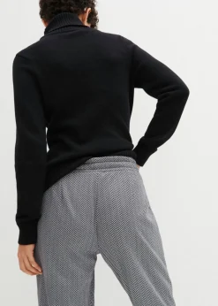 bonprix bonprix Pantalón térmico sin cierre Blanco lana-negro Hot