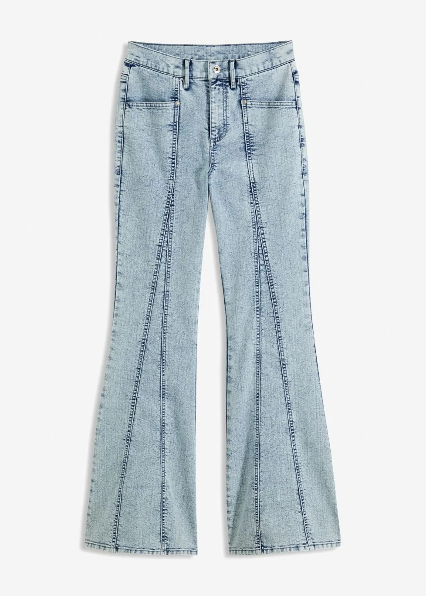 bonprix bonprix Pantalón vaquero, high waist azul hielo denim Clearance
