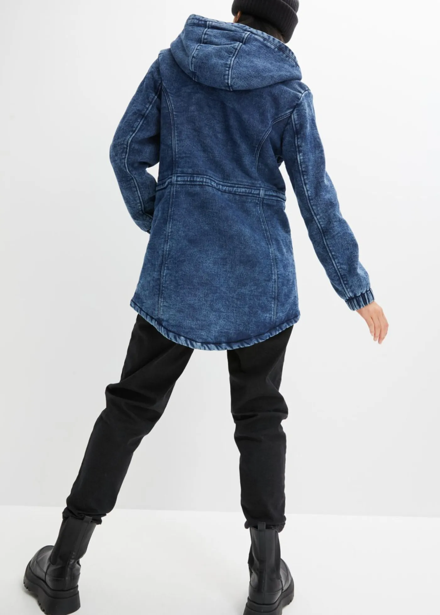 bonprix bonprix Parka denim oscuro New