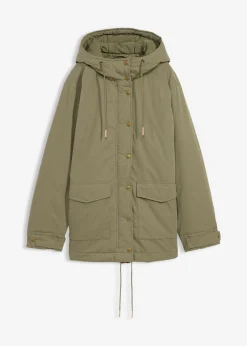 bonprix bonprix Parka acolchada Verde oliva