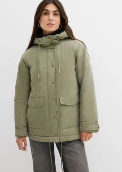bonprix bonprix Parka acolchada Verde oliva