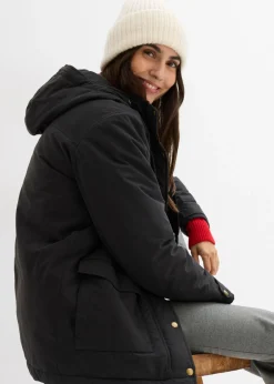 bonprix bonprix Parka acolchada Negro Clearance