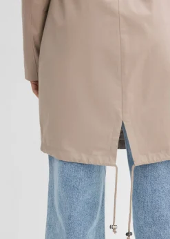 bonprix bonprix Parka con capucha Marrón grisáceo Online