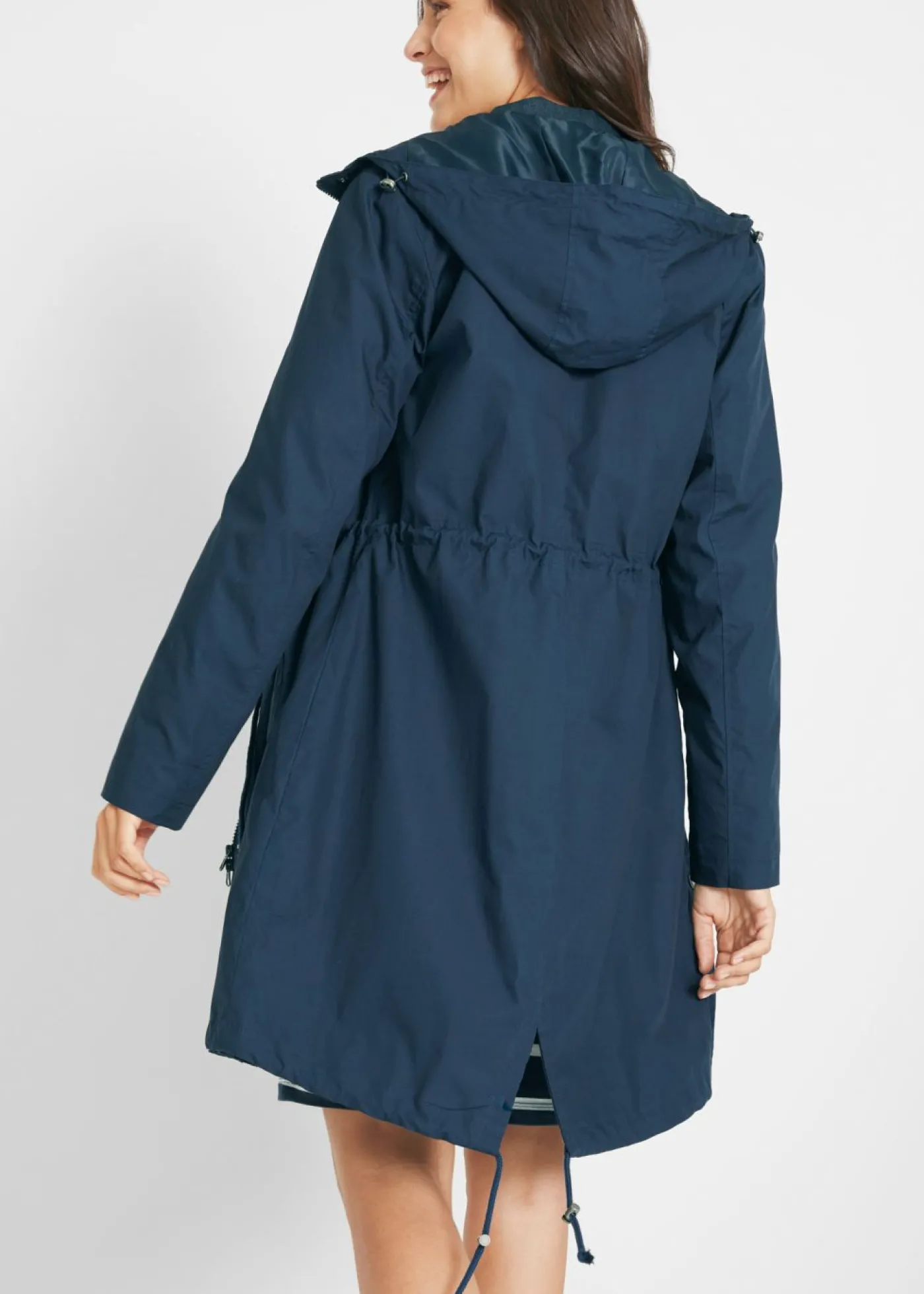 bonprix bonprix Parka con capucha Azul marino Hot