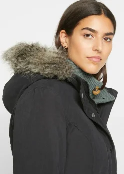 bonprix bonprix Parka con cremallera lateral para ajustar la anchura Negro Sale