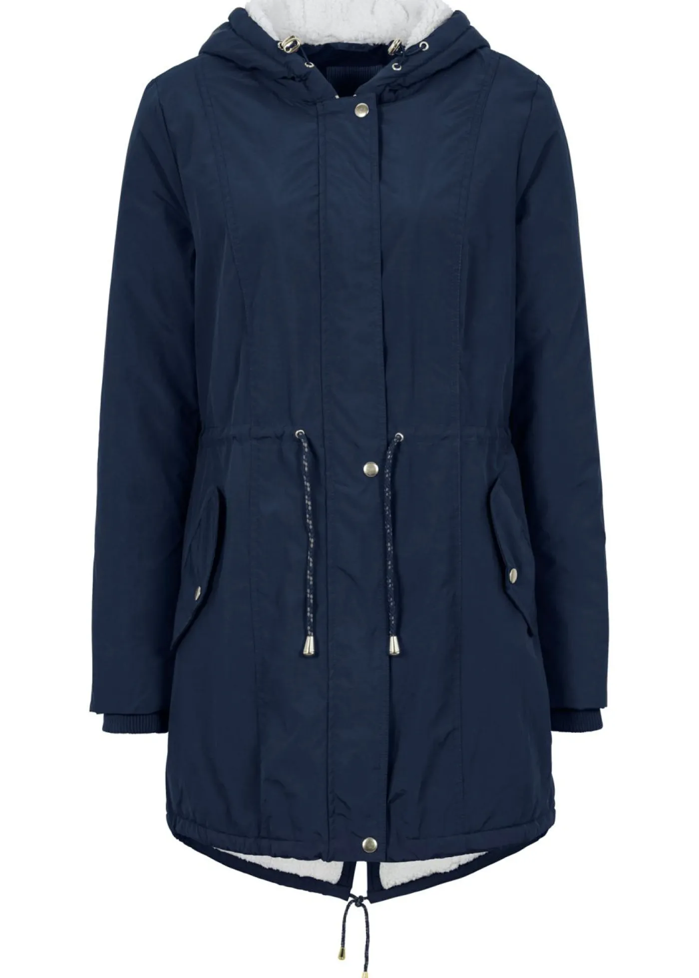 bonprix bonprix Parka con forro polar Azul oscuro