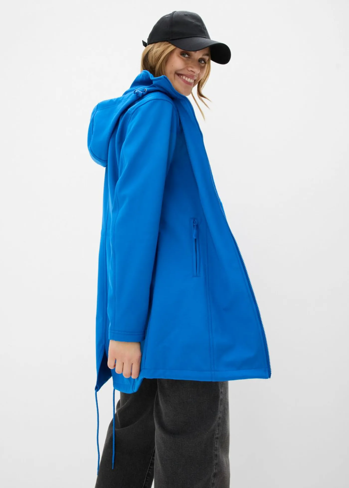 bonprix bonprix Parka de softshell repelente al agua Azul ártico Hot