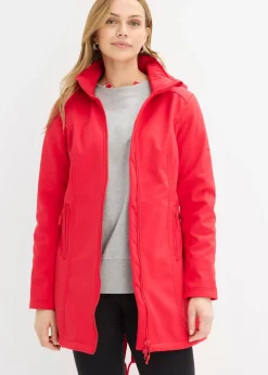 bonprix bonprix Parka de softshell repelente al agua Rojo Best