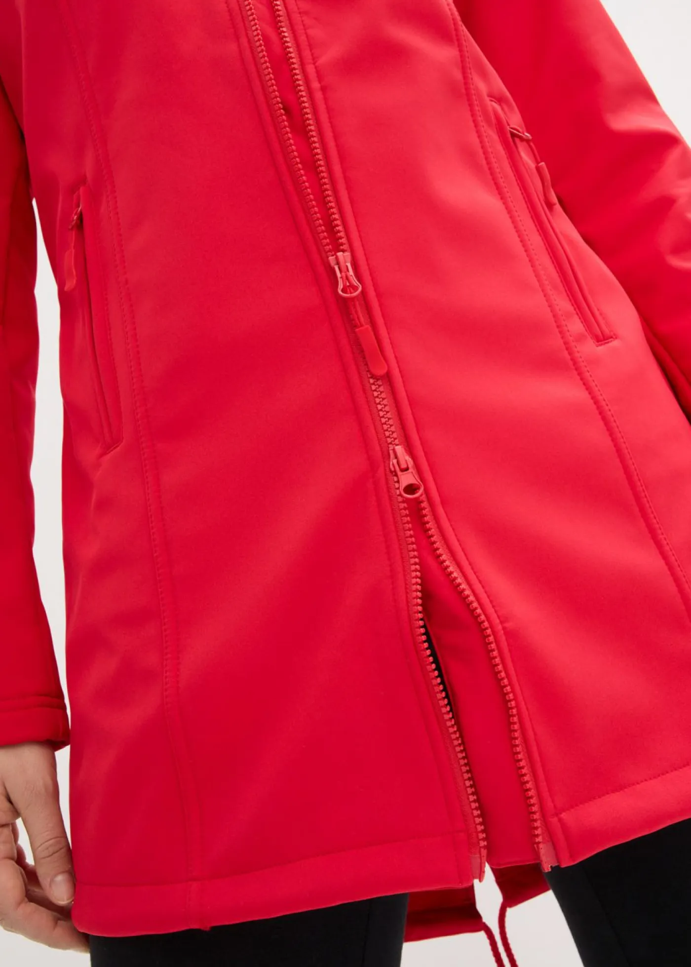 bonprix bonprix Parka de softshell repelente al agua Rojo Best