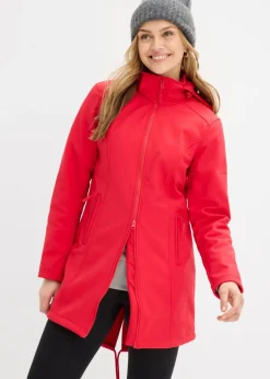 bonprix bonprix Parka de softshell repelente al agua Rojo Best