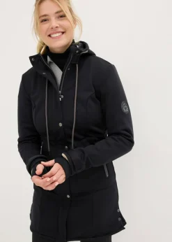 bonprix bonprix Parka de tejido Softshell Negro