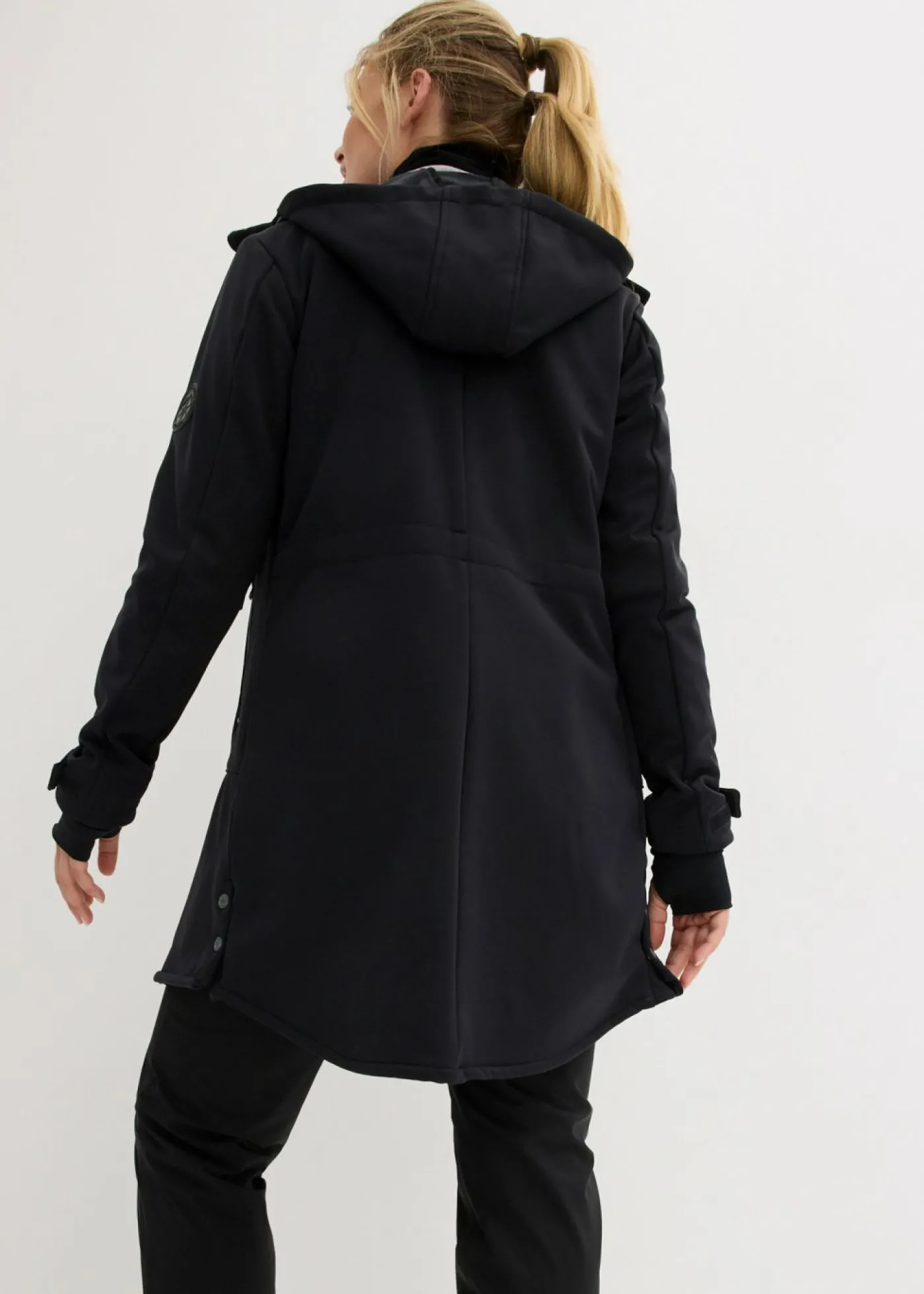 bonprix bonprix Parka de tejido Softshell Negro