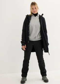 bonprix bonprix Parka de tejido Softshell Negro