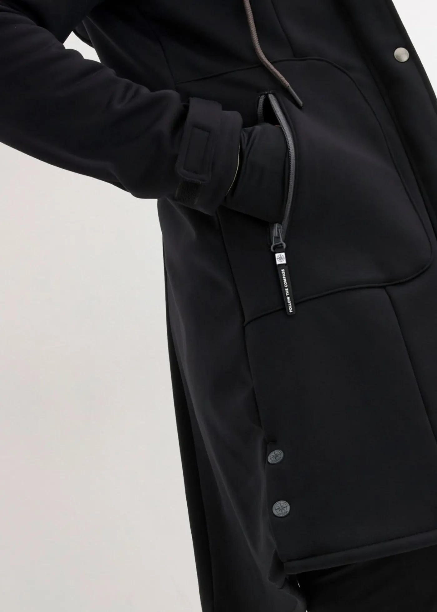 bonprix bonprix Parka de tejido Softshell Negro