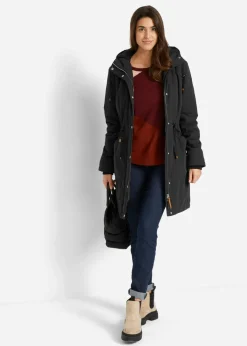 bonprix bonprix Parka forrada Negro Best