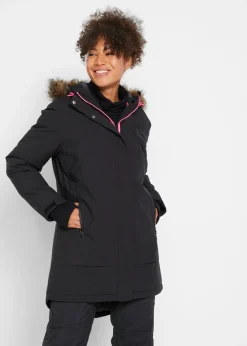 bonprix bonprix Parka funcional impermeable Negro Clearance