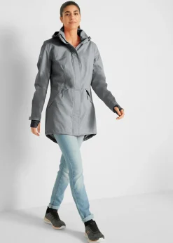 bonprix bonprix Parka funcional impermeable pizarra jaspeado Sale