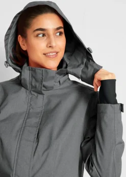 bonprix bonprix Parka funcional impermeable pizarra jaspeado Sale