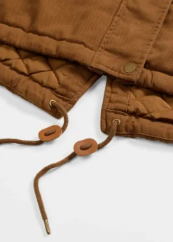 bonprix bonprix Parka larga acolchada Marrón coñac Discount