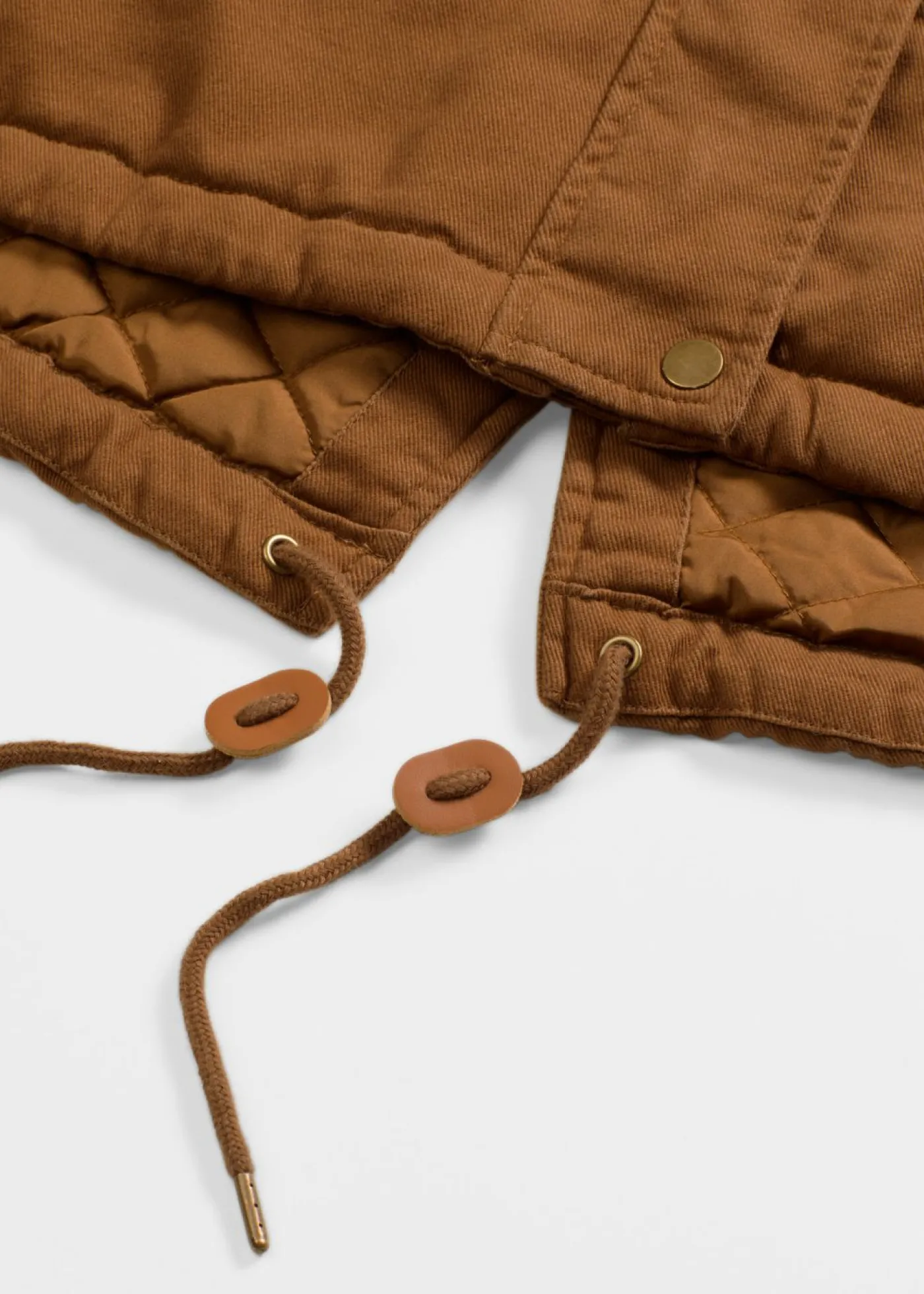 bonprix bonprix Parka larga acolchada Marrón coñac Discount