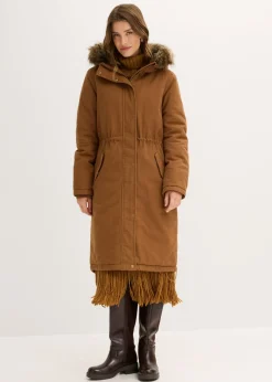 bonprix bonprix Parka larga acolchada Marrón coñac Discount