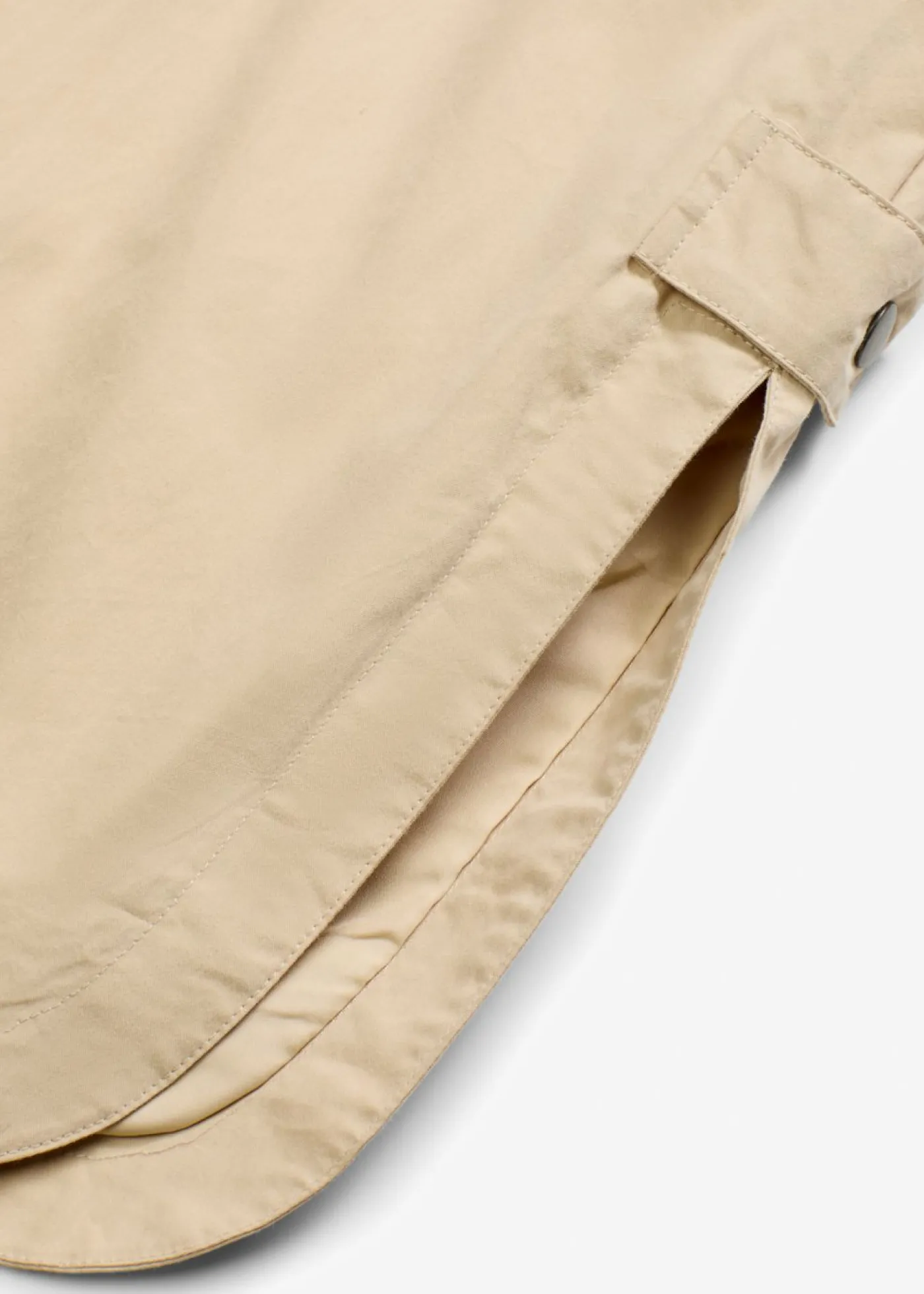 bonprix bonprix Parka larga con capucha Beige New