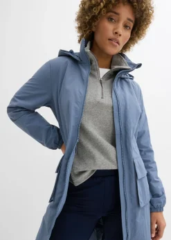bonprix bonprix Parka ligera repelente al agua Azul ahumado Sale
