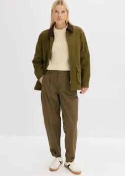 bonprix bonprix Parka oversize oliva-marrón oscuro Clearance