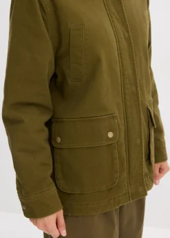 bonprix bonprix Parka oversize oliva-marrón oscuro Clearance