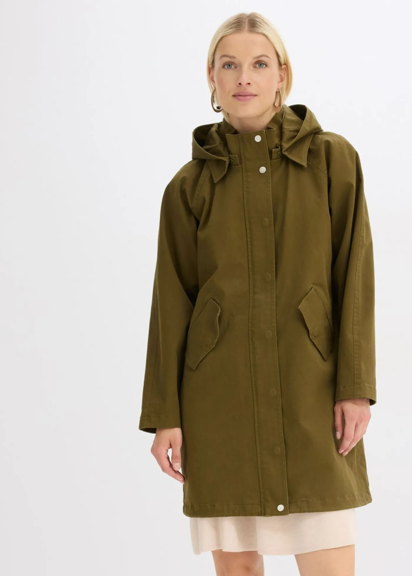 bonprix bonprix Parka repelente al agua Oliva Clearance