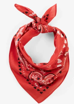 bonprix bonprix Pañuelo con estampado de corazones fresa Discount